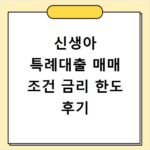 신생아 특례대출 매매 조건 금리 한도 후기